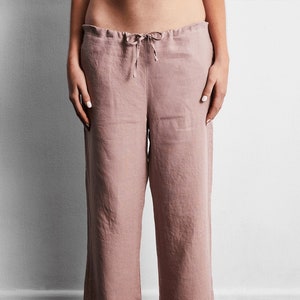 WFH Lounging Wear/lounging Pants Women/linen Pants/lounging Wear Women 