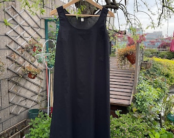 Full slip, Black Underdress, Black Slip dress, Full Slip Black, Black underdress knee length, Black Calf Length Underdress, Black Slip Dress