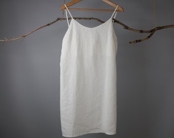 Mini Slip Dress/Summer lounging wear/Mini Linen slip dress/Linen Slip/Linen Pajama sets/Linen Pants/Linen Blouse/Linen Robe/linen slip dress