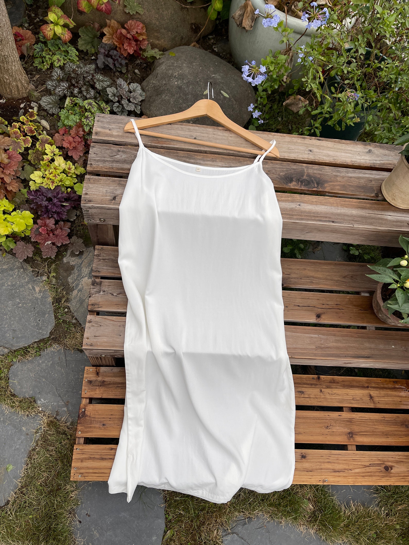 Full Slip Dress Midi Underdress Cotton Slip Dress Midi Slip Etsy