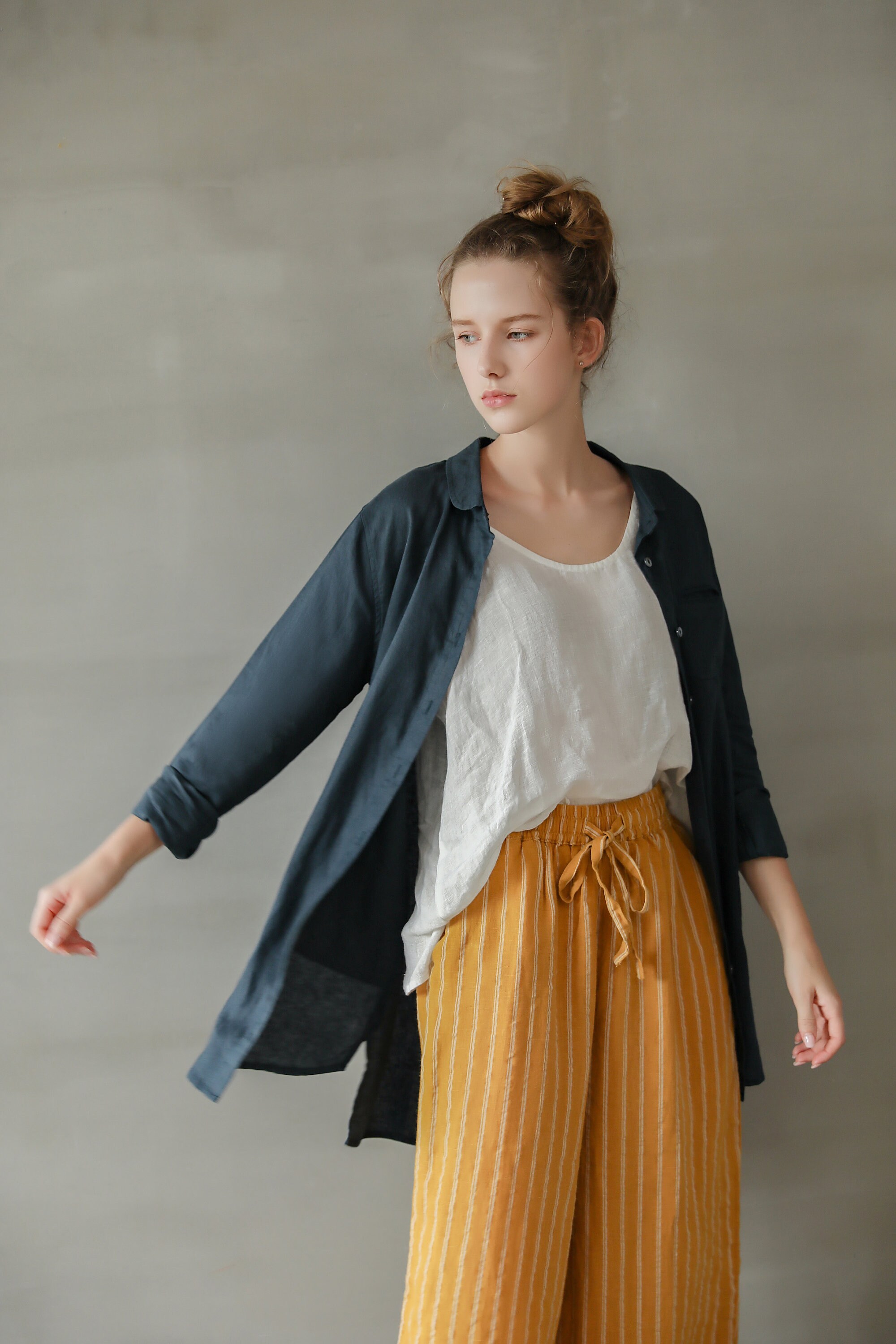 CLASSIC LONG SLEEVE LINEN SHIRT