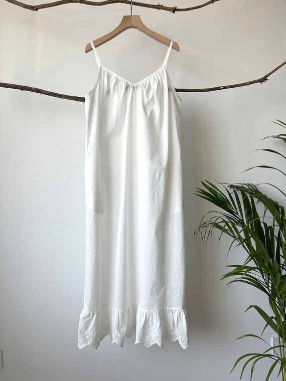 Full Slip, Cotton Slip Full Length, Maxi White Underdress, Maxi