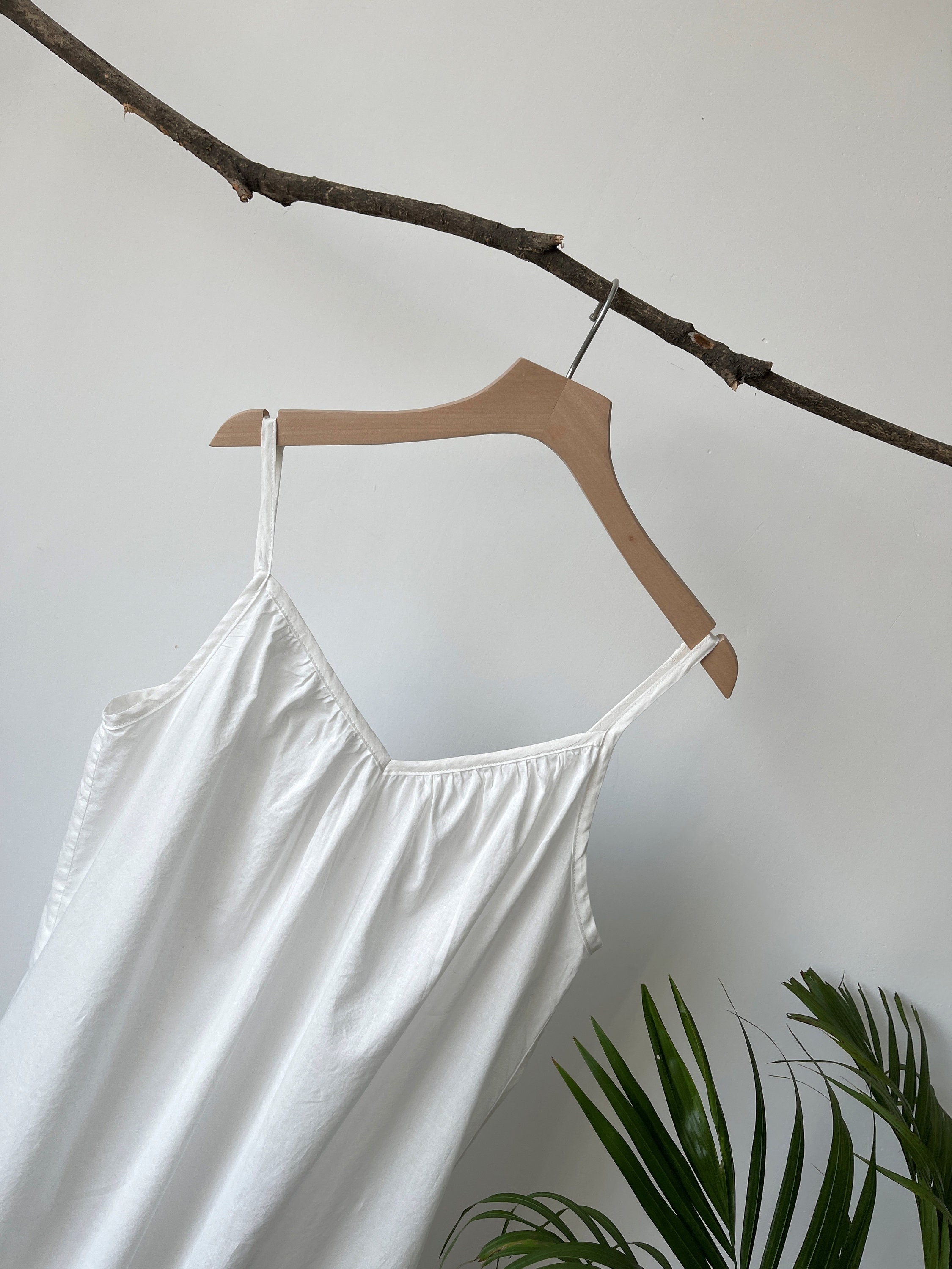Full Slip Cotton Slip Full Length Maxi White Underdress Etsy