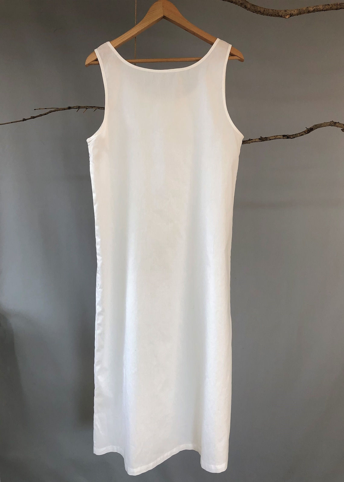 Full Slip White Underdress Underdress Thigh Length - Etsy Australia