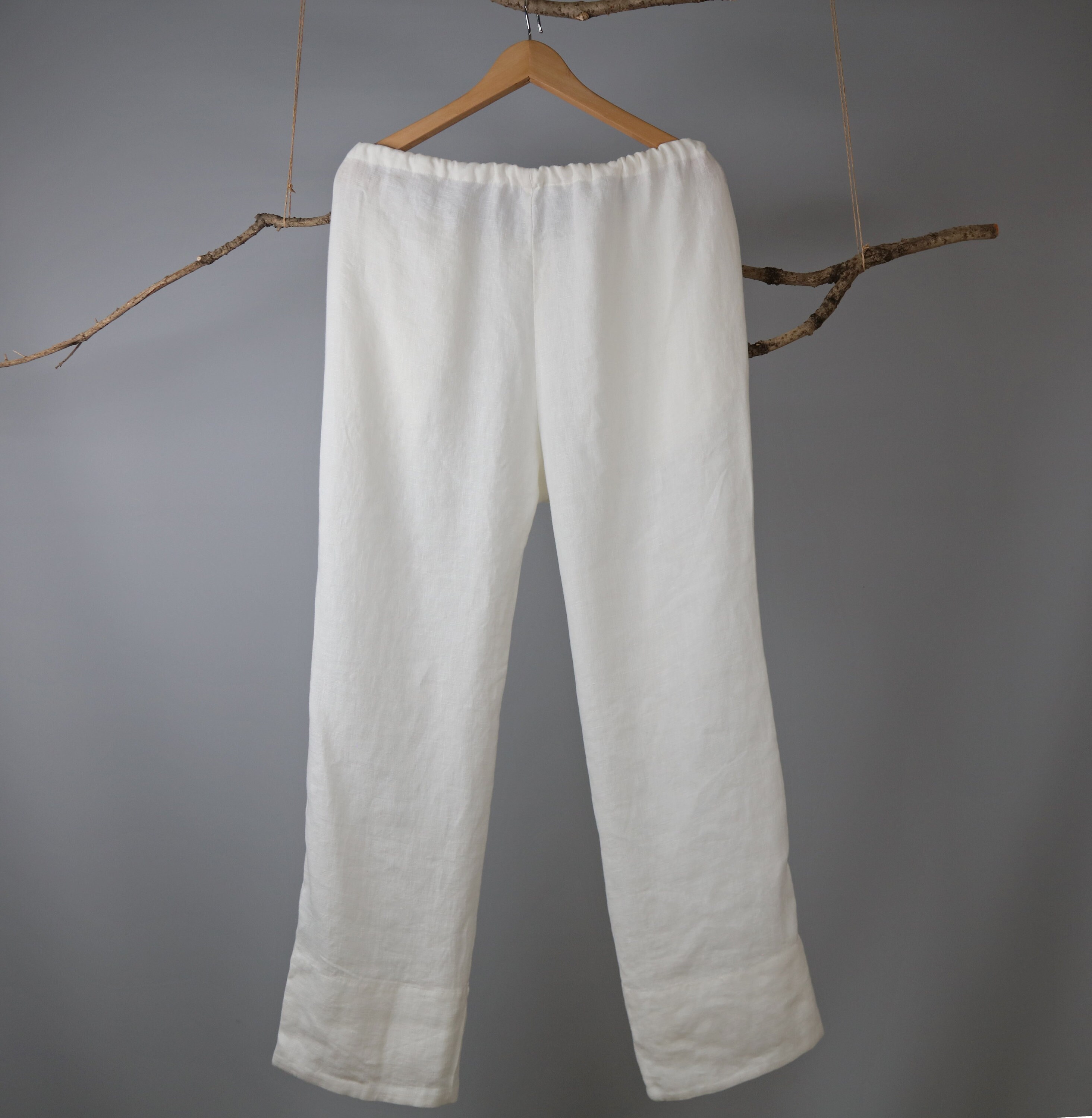 Linen pants XS to XXL/Linen Lounge Pants/Linen Lounge Etsy