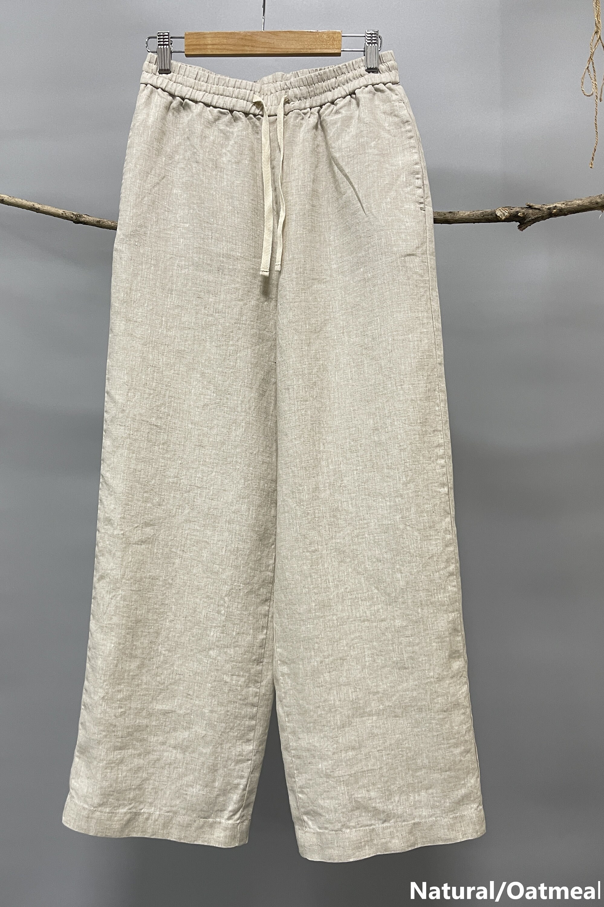 Full Length Linen Pants Straight Leg Linen Pants Classic Etsy
