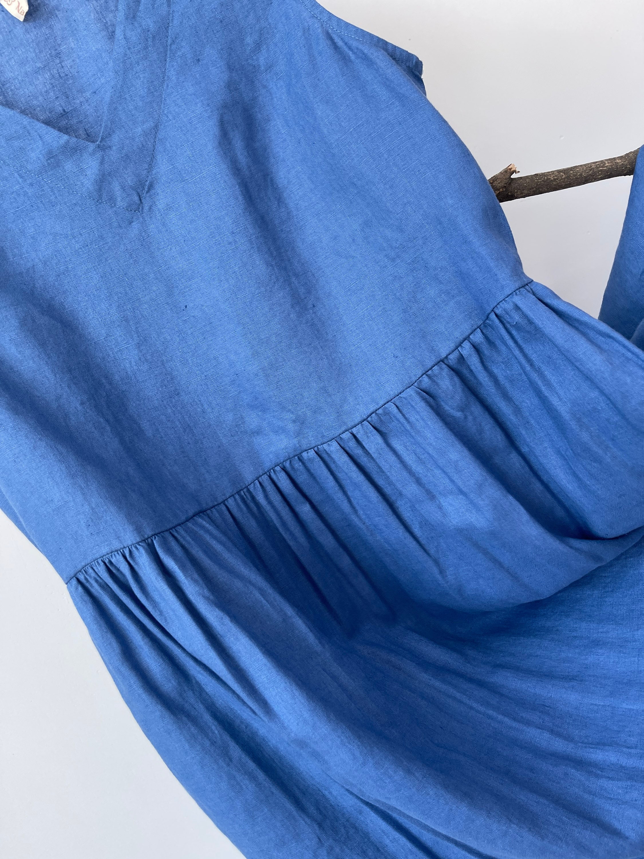 Causal Linen Dress Midi Linen Dress Midi Dress With Side | Etsy