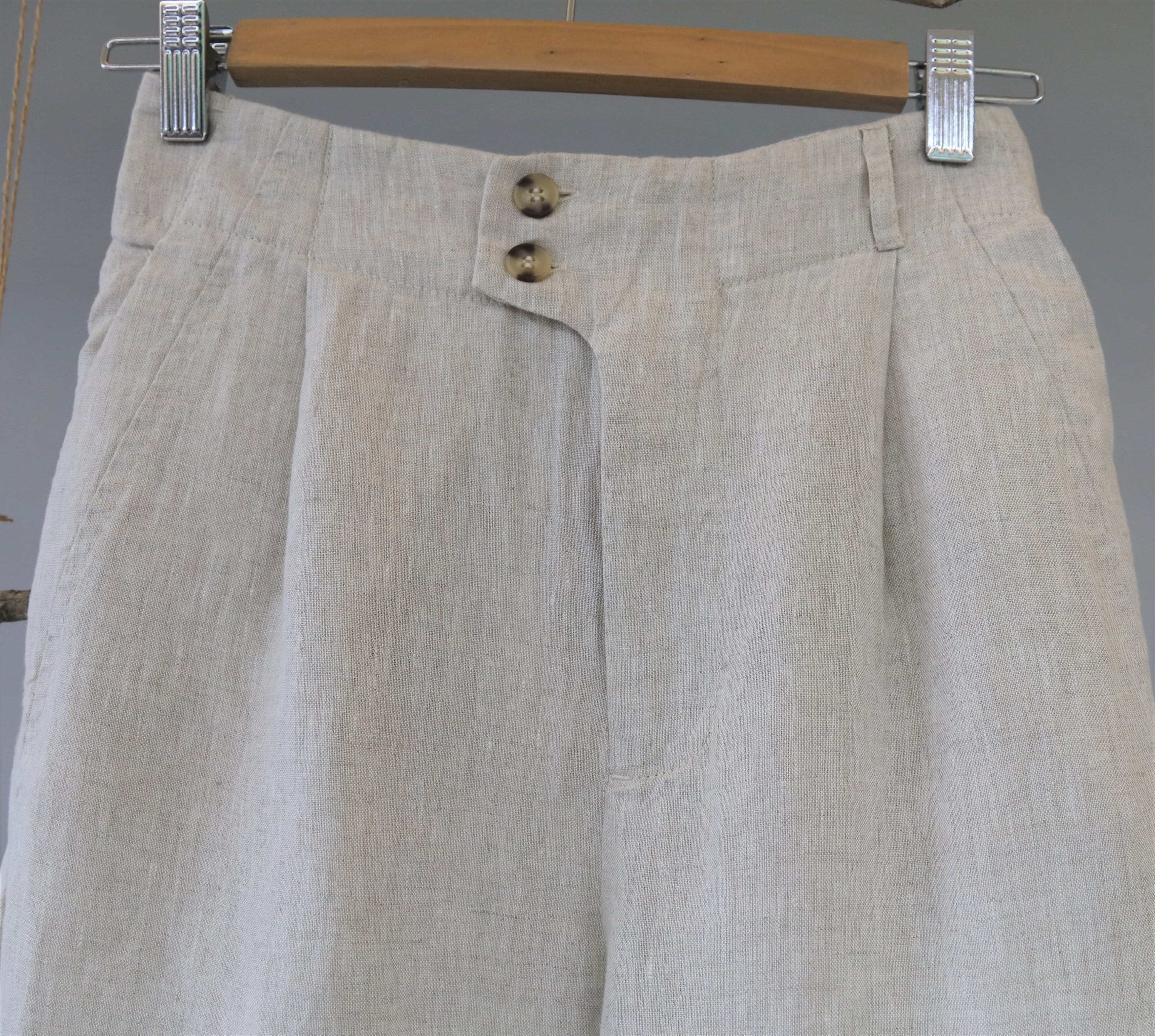 Women's Slim Pants /NYC Suit Linen Pants/ Linen Pants - Etsy