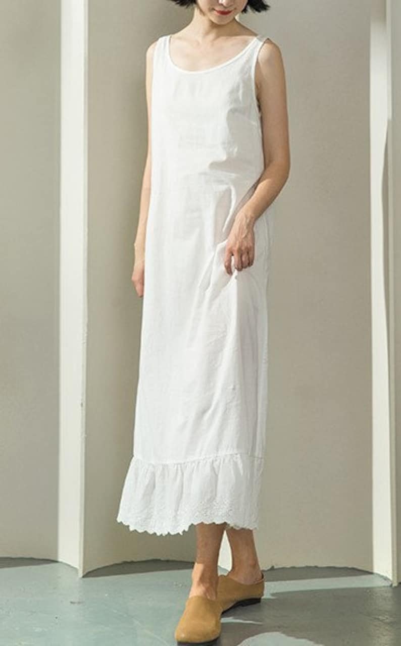 Full Slip Maxi Length Underdress Maxi Slip Long Cotton Slip - Etsy Israel