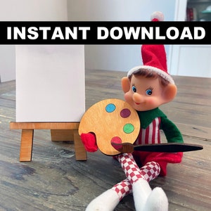 Christmas Elf #4 - Christmas Elf Props and Signs INSTANT DOWNLOAD File for Laser Cutters