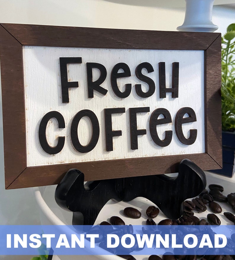 Download Coffee Bar Theme Tier Tiered Tray Signs SVG Files DXF ...