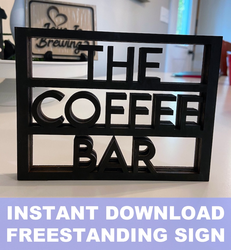 Download Coffee Bar Theme Tier Tiered Tray Signs SVG Files DXF ...