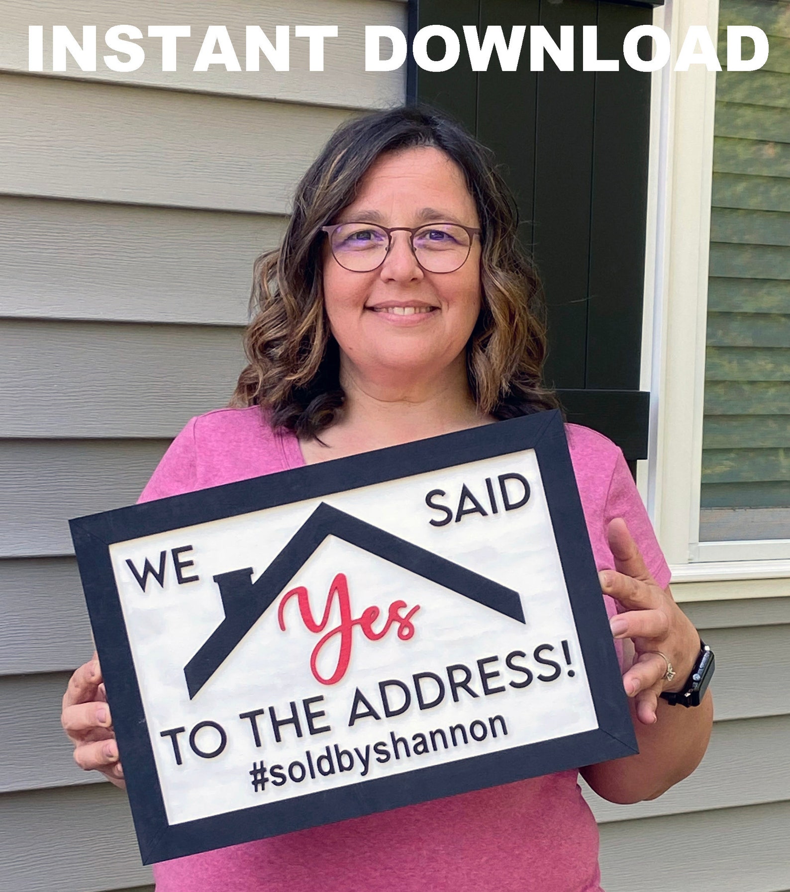 SET of 2 Realty Signs Instant Download Cricut Etsy