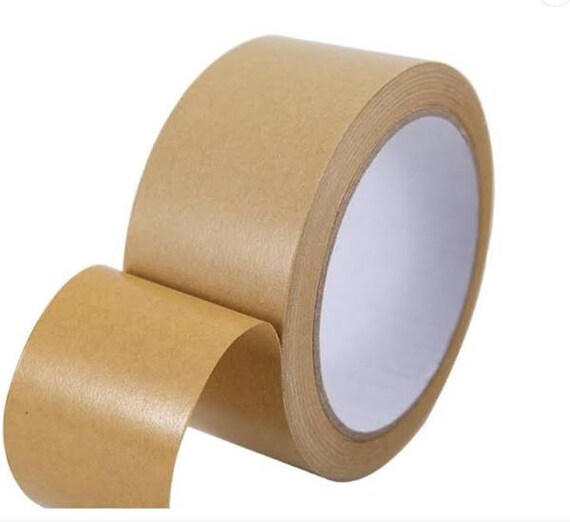 TXV Mart Heavy Duty Eco-Friendly Biodegradable Kraft Paper Tape Packing Tape for Cartons & Boxes | 2 Inches Wide x 55 Yards Long