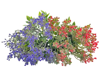 Mini Berry Spray | Faux Berry Picks | Rustic Floral Filler for Crafts & Bouquets