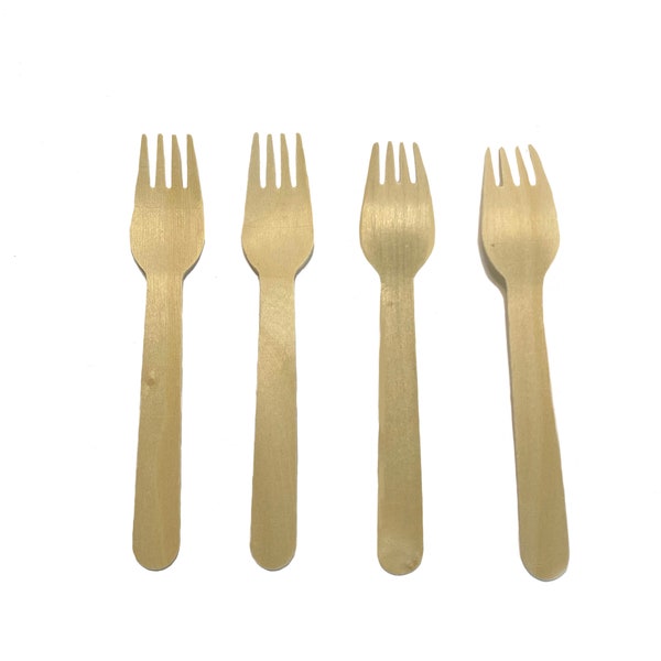 Wooden Forks Etsy
