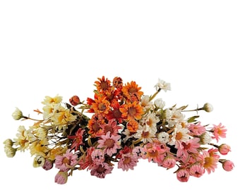 Gänseblümchenbund | Faux Daisy Blumen | Wildblumen Dekor für Blumensträuße & Kunsthandwerk