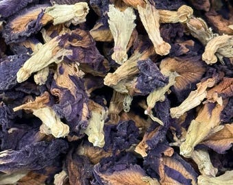 Suszone kwiaty groszku motylkowego | Niebieska herbata | Naturalny ziołowy przeciwutleniacz | Materiały rzemieślnicze | Żywa niebieska herbata i naturalny barwnik