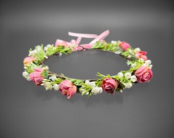 Daisy Flower Crown: 60s Hippie Headpiece 70s Boho Halo Hair  display picture 2
