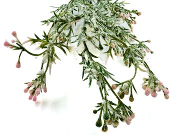 フロステッドベリースプレー | 人工ウィンターピック | クリスマスの装飾、工芸品、リースに最適な雪のような茎