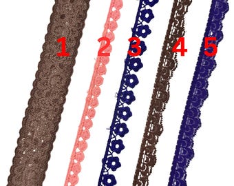 Retro Bloom Trim | Floral Lace Ribbon | Vintage-Style Trim for Crafts, Decor & Sewing