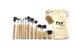 TXV Mart Professional Wooden Bamboo Makeup Brush Set 12 Pieces with Travel Pouch | Foundation Concealer Powder Eye Make up Brush Kit 