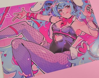 hatsune miku rabbit hole print - (glossy print) 5" x 7"