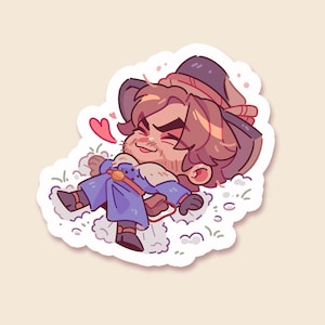 PREORDER Arthur Morgan Snow Angel Sticker (3" sticker) | cowboy, western, redemption | arthur morgan, rdr2