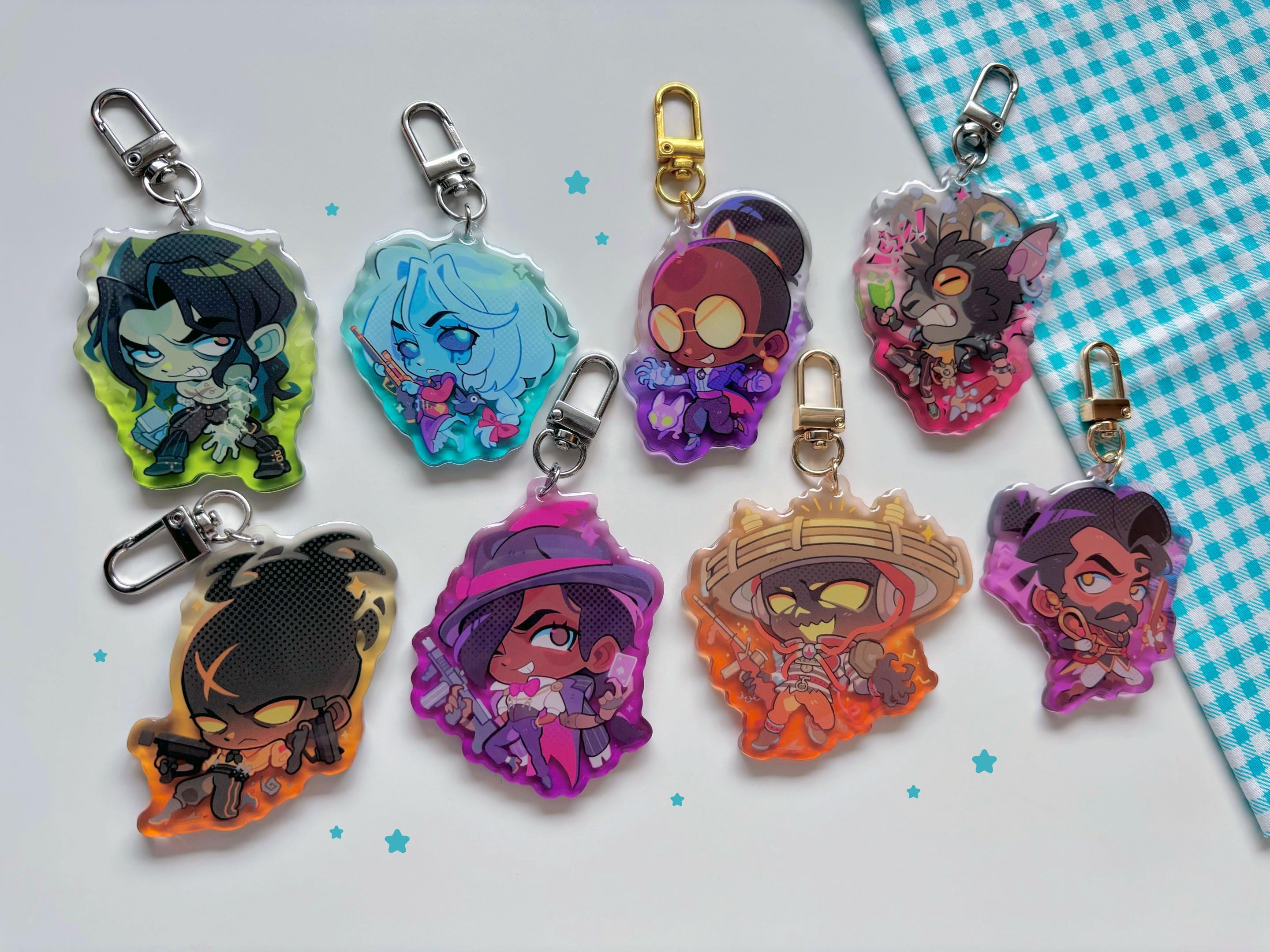 Deadlock Charms Keychains (wave 2) Victor Vindicta Calico Billy