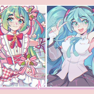 hatsune miku prints - (glossy print) 5" x 7"