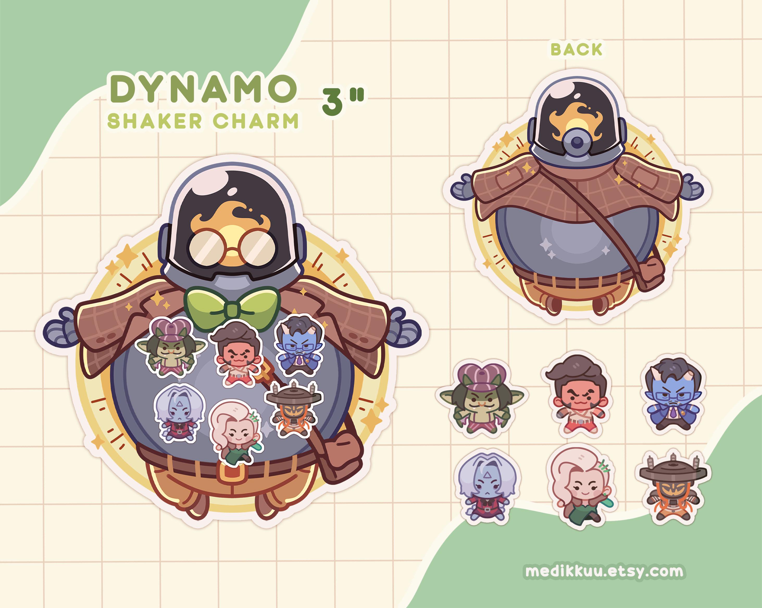Deadlock Dynamo Shaker Keychain Charm (3