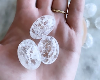 Fire and Ice Quartz Tumbled Stones - Micro Crystals