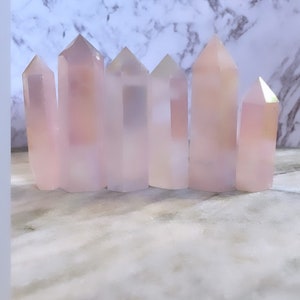 Angel Aura Rose Quartz Towers - you choose