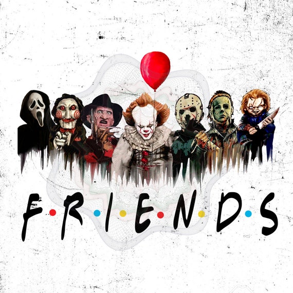 Friends IT Horror Characters Halloween Tv Show Gifts Design | Etsy