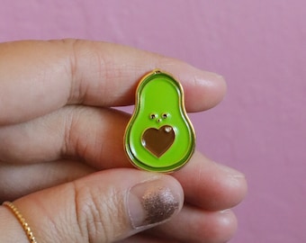 Avocado pin | hard enamel, fun, lapel, food gifts