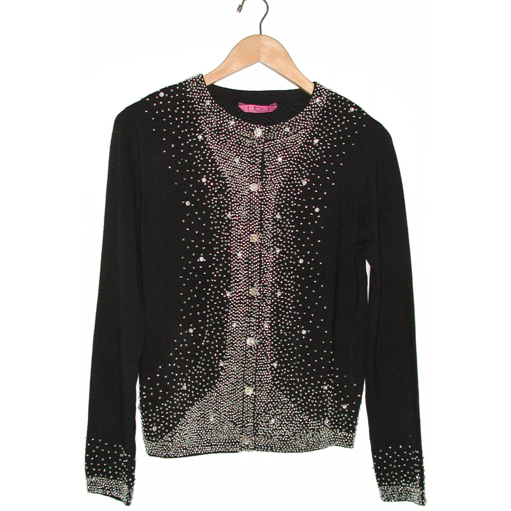 Women's Rhinestone Embellished Cardigan 9690 Etsy