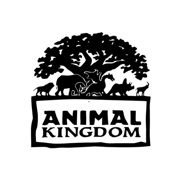 Animal Kingdom Decal | Animal Kingdom Logo Vinyl | Animal Kingdom Sticker