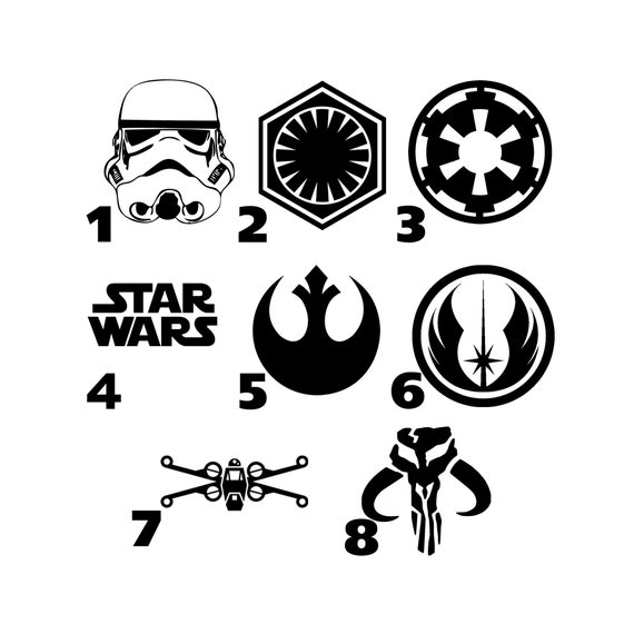 Star Wars Decals Star Wars Stickers Disney Star Wars Vinyl Etsy Star Wars Decals Star Wars Stickers Disney Star Wars Vinyl Etsy