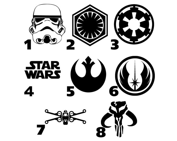 Star Wars Decals Star Wars Stickers Disney Star Wars Vinyl Storm