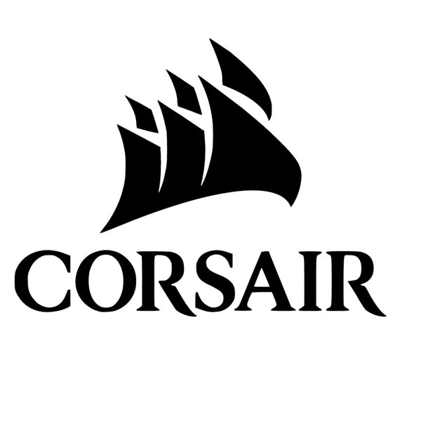 Corsair Logo Decal | Corsair Vinyl Decal | Corsair Logo Sticker | Corsair Gaming Decal