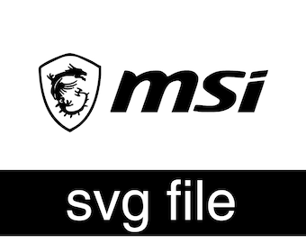 MSI Logo Decal MSI Dragon Vinyl Decal MSI Logo Sticker Msi Gaming Decal 