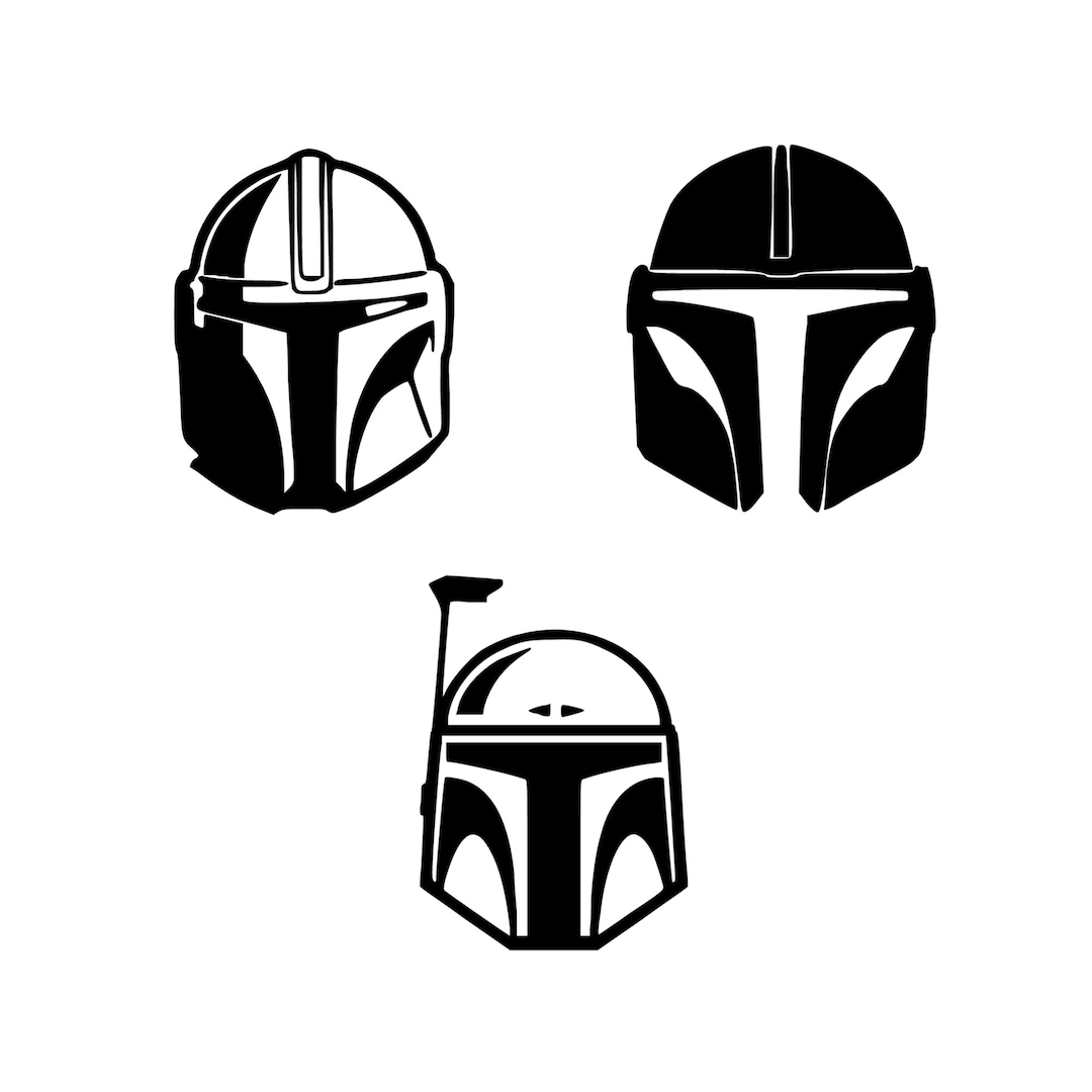 Mandalorian Helmet Decal Disney the Mandalorian Helmet Decal Star Wars