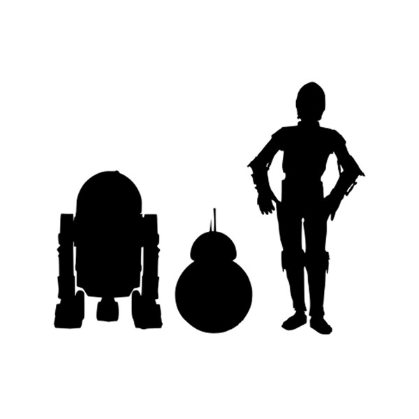 Star Wars Droids Decals | Droids Star Wars Stickers | Disney Star Wars Vinyl | Star Wars Vinyl Decal | BB-8 R2-D2 C-3PO Vinyl Decals