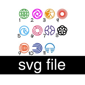 Epcot Area Logos SVG