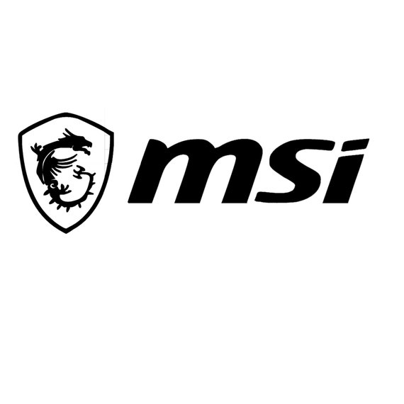 MSI Logo Decal MSI Dragon Vinyl Decal MSI Logo Sticker Msi Gaming