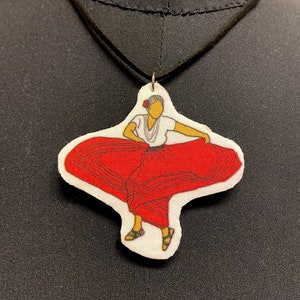 Dancing Señora Pendant Necklace