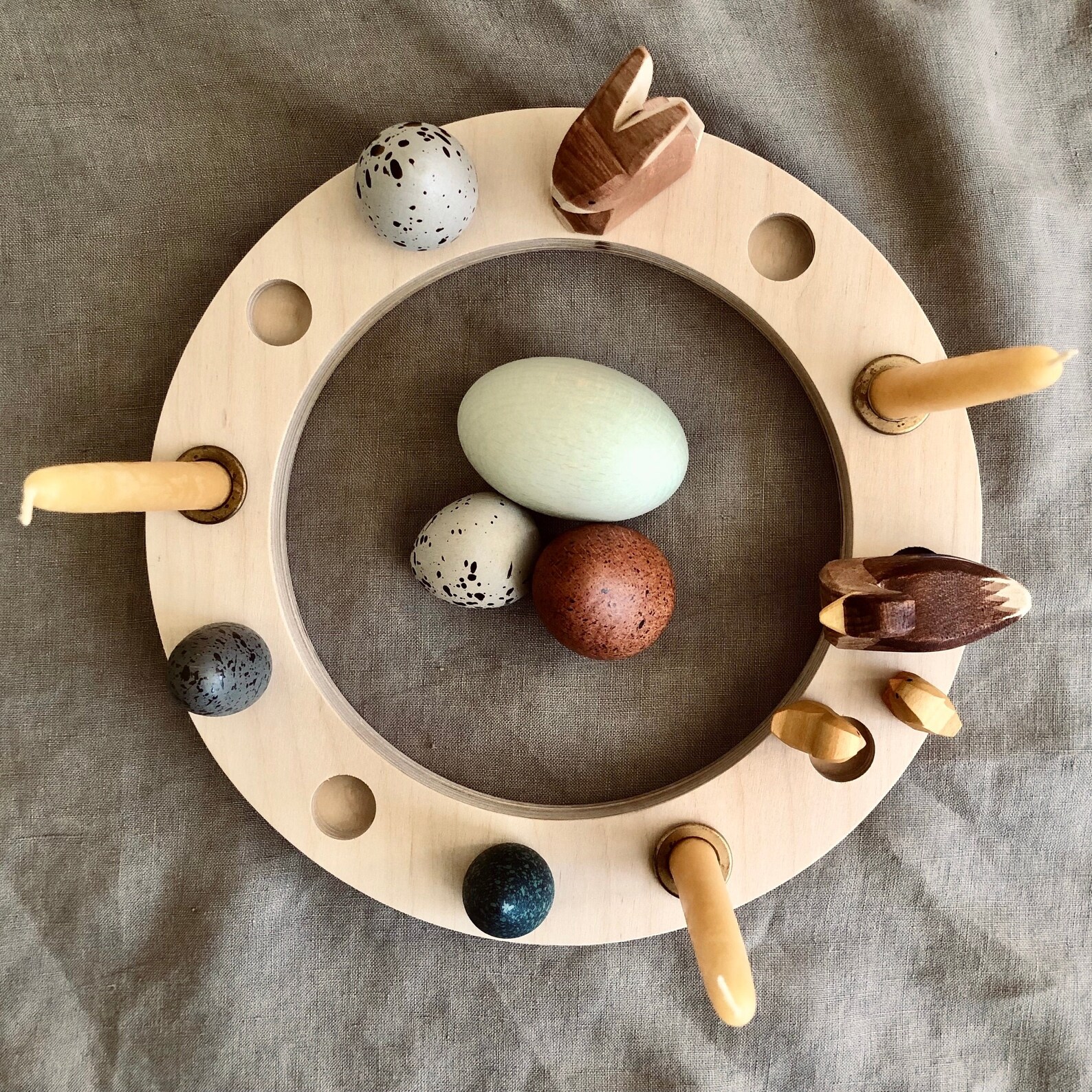 Wooden Celebration Ring Waldorf Birthday Ring Etsy