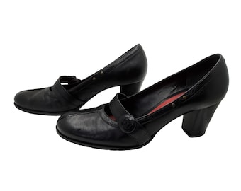 retro aerosoles womens "cover charge" faux leather 3in slip on pumps.