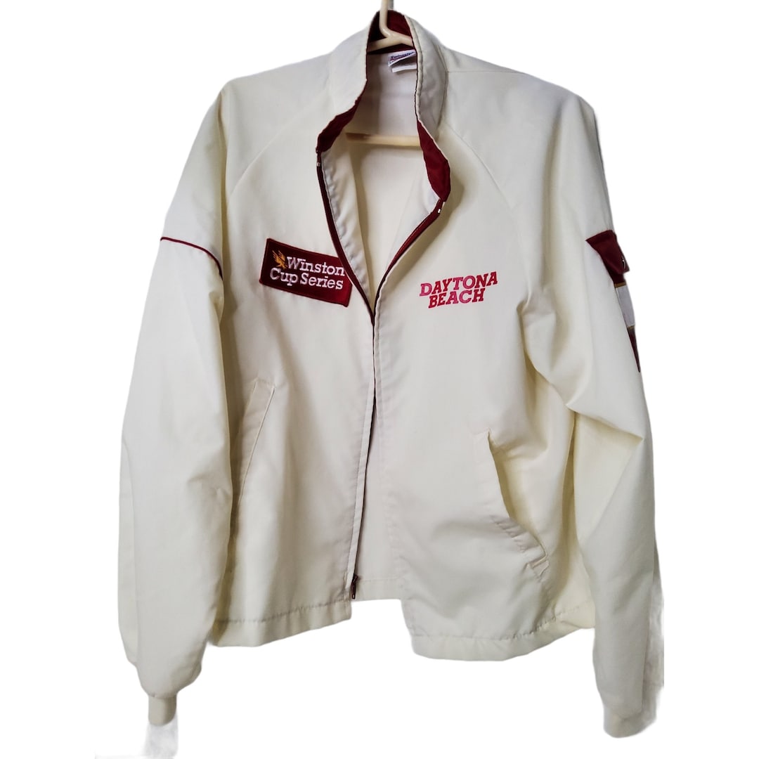 Vintage NASCAR Winston Cup Daytona Beach Zip up Jacket made in USA
