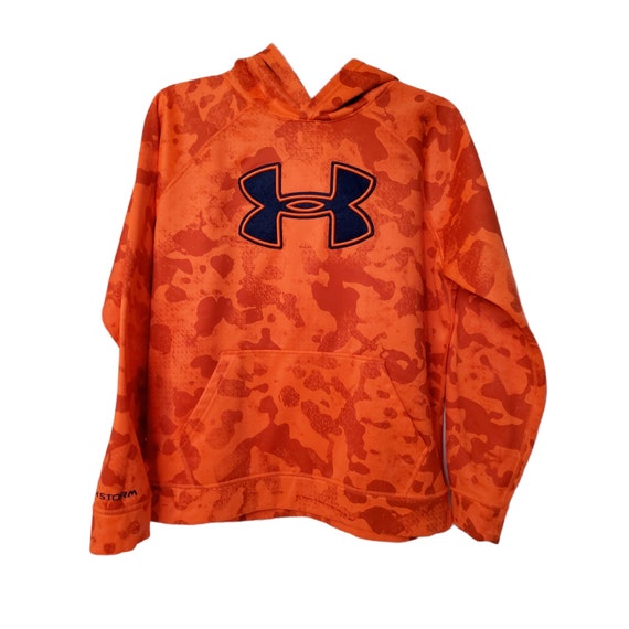 Orange camo under armour hoodie hotsell